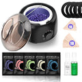 Black Waxing Kit with Warmer & Hard Wax Beans for Hair Removal - Full Body & Face