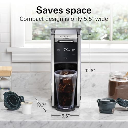 Hamilton Beach FlexBrew Advanced 4-in-1 Single Serve Coffee Maker - Black