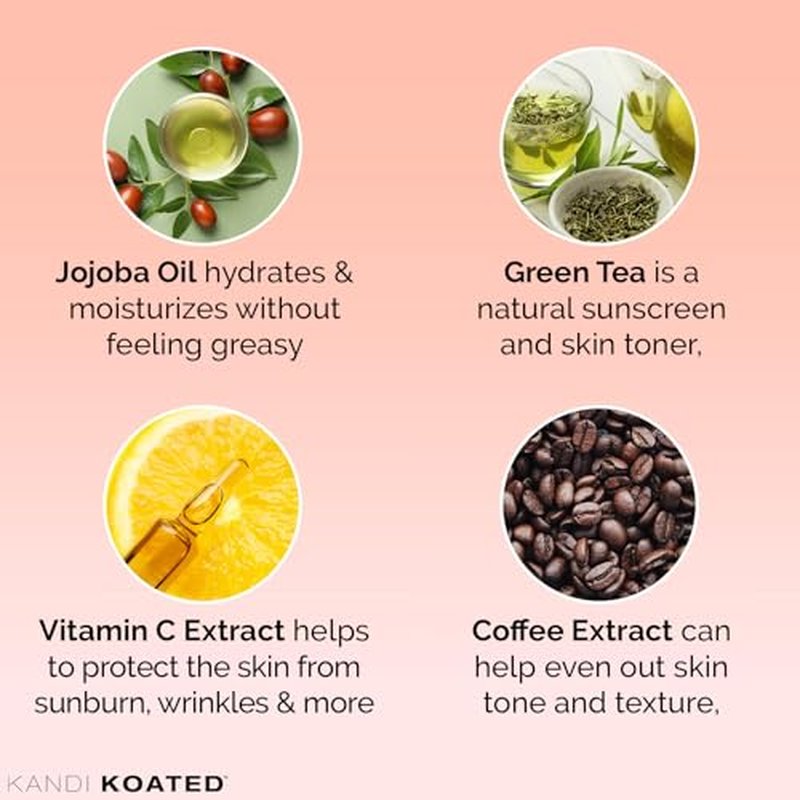 Kandi Koated Age-Renewal Face & Neck Oil Burruss ? Botanical Oil with Jojoba, Vitamin C, Green Tea & Coffee Extract ? Hydrating, Firming, Vegan Skincare, 1 fl oz