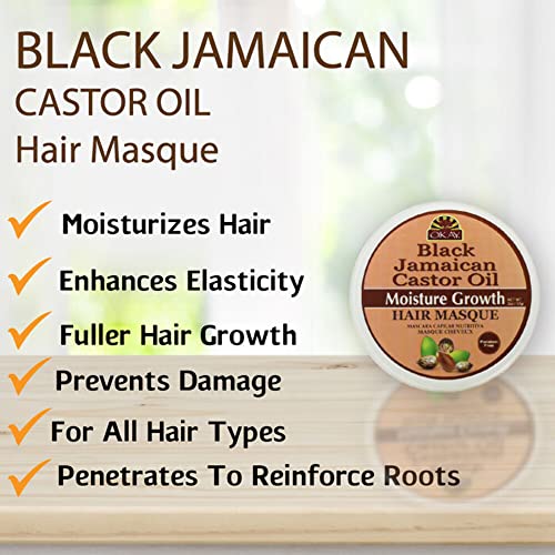 OKAY Black Jamaican Castor Oil Hair Masque - 2 oz / 59 ml