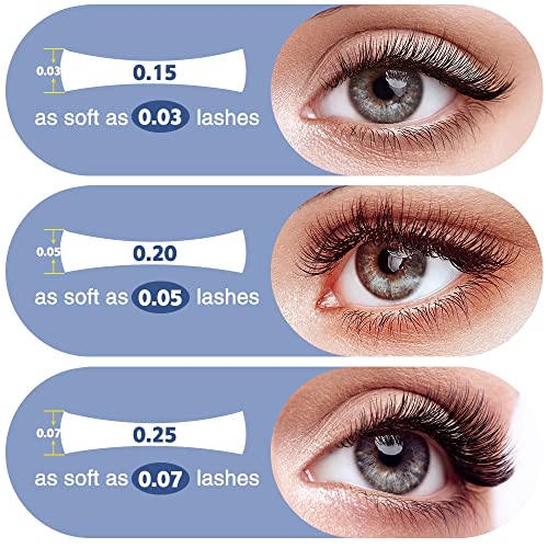 Ellipse Eyelash Extension 0.20mm D Curl 10mm Flat Eyelashes False Mink Individual Eyelash Extension Professional Salon Use
