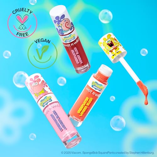 wet n wild SpongeBob Underwater Wonder Liquid Blush, Buildable Shimmery Gel Formula with Seamless Blend & Matte Finish – Snailed It