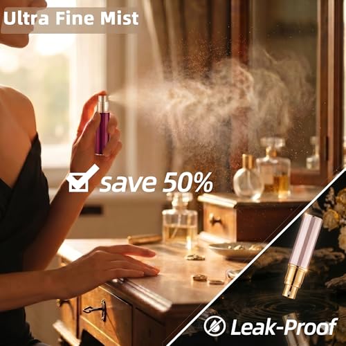 Refillable Perfume Atomizer Set - Leak-Proof Travel Spray with 3 Colors