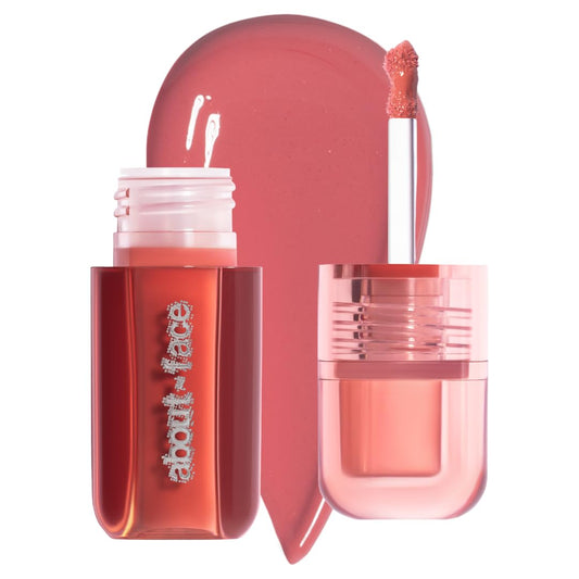 about-face Blush Rush Liquid Blush – Hydrating, Buildable Formula with Jojoba Oil, Hyaluronic Acid, and Squalane – Long-Lasting Dewy Finish – Vegan & Cruelty-Free (In the Dust – Rosy Mauve)