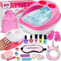 Kids Foot Spa & Nail Kit Set - Manicure Pedicure Spa Toys for Girls