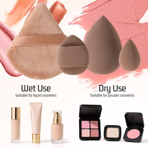 MULTIONS 56-Piece Makeup Brush Set with Sponge & Travel Bag - Professional Face & Eye Tools