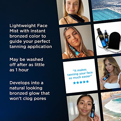Bondi Sands 1 Hr Express Face + Body Bundle | Includes Sunless Foam + Face Mist and Reusable Application Mitt for a Flawless Finish ($54 Value)