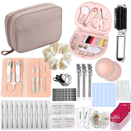 Wedding Emergency Kit for Bride, Bridal Emergency Kit with Makeup Bag, 26 in 1 Wedding Essential Items for Bride Daily Use Team Bride