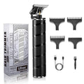Men's Cordless Beard Trimmer with Titanium Ceramic T-Blade - Black