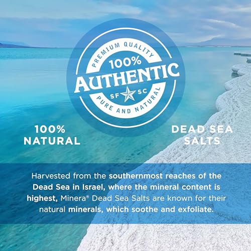 Minera Fine Grain Dead Sea Salt for Bath & Foot Soaks - 5 lbs Natural Skin Care