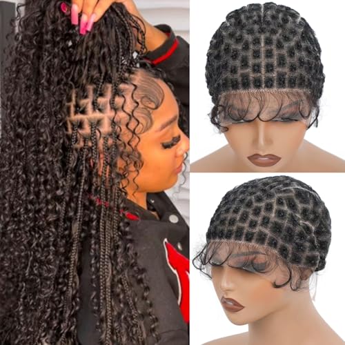 Double Full Lace Crochet Wig Cap with Baby Hair & Breathable HD Lace - 100 Sections