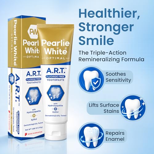 Pearlie White Hydroxyapatite Toothpaste 3.8oz 2-Pack - Repair Enamel, Sensitive Care