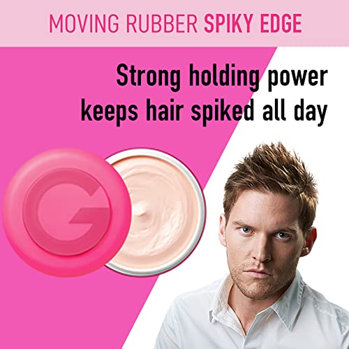 Gatsby Moving Rubber Spiky Edge Hair Wax, English Version, 80g/2.8oz