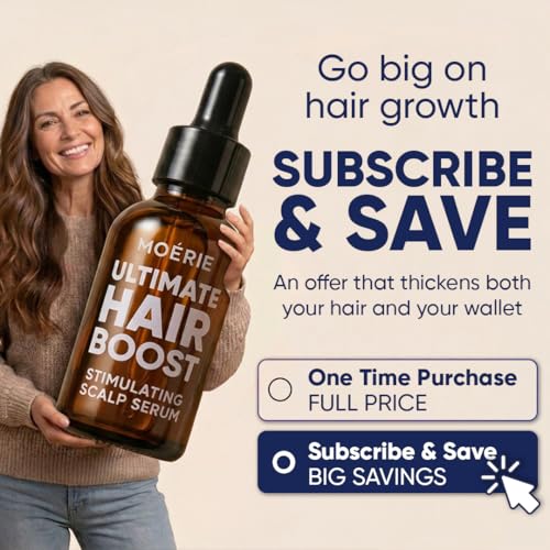 Moerie Hair Growth Serum Triple Set - Natural Hair Loss Treatment for Men & Women