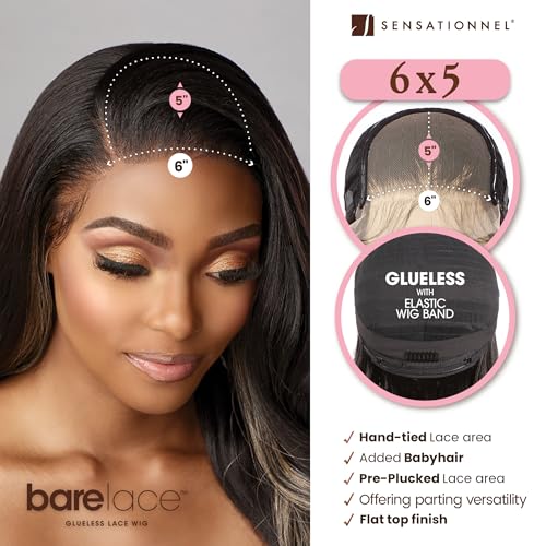 Sensationnel Bare Lace 6x5 Lace Wig Unit - 2 Dark Brown, Pre-Plucked, Glueless