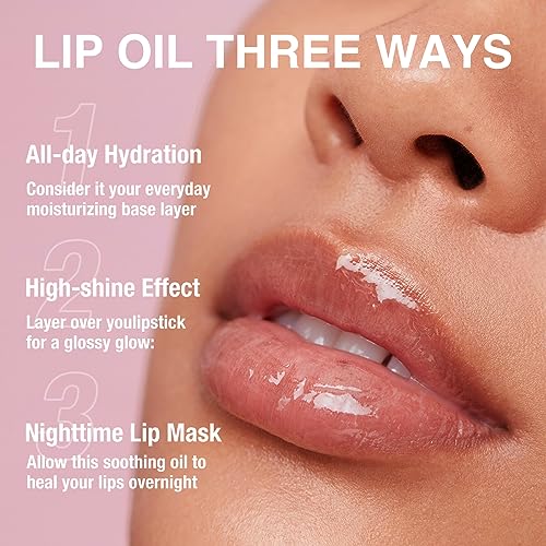 Moisturizing Lip Oil,Fruit Flavoured Lip Oil For Dry Lip,Lip Moisturizing Treatment Nourishing Lip Gloss, for Women Girls Lip Care Products(Coconut + Passion Fruit)