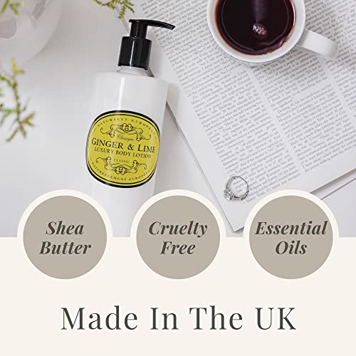 Natural Ginger & Lime Body Lotion - Eco-Friendly 500ml Nourishing Moisturizer