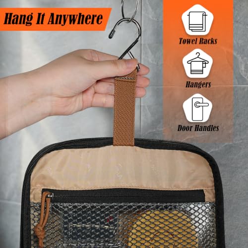 WELKINLAND 13-Pocket Hanging Toiletry Bag Waterproof Men's Travel Organizer