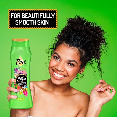 Tone Miami Glow Body Wash 16 Fl Oz - 6 Pack Tropical Scent