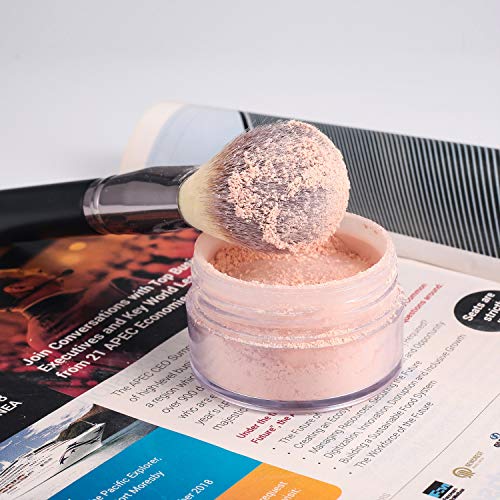 Matto Powder Mineral Makeup Brush - Large Fluffy Face Foundation Blending Set of 3