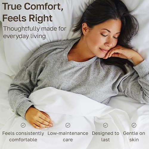 California Design Den Luxury 800TC Queen Bed Sheets Set Bright White