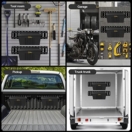 2-Pack Heavy-Duty E-Track Storage Bins 14.5 Inch Long 200 lbs Capacity
