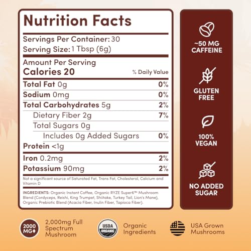 RYZE Organic Mushroom Coffee Starter Kit - Medium Roast, Pack of 2