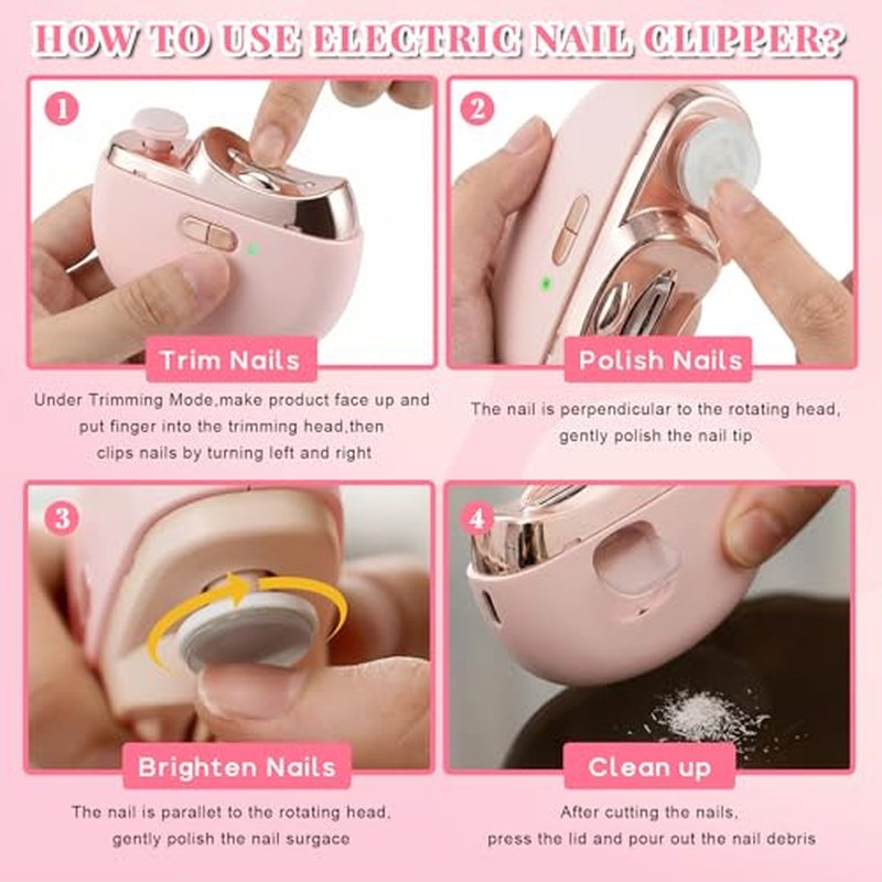 12Pcs Clear Manicure Tool Box, Personal Nail Box Storage Case for Organizing, Plastic Nail Tool Box for Manicure Pedicure Kit