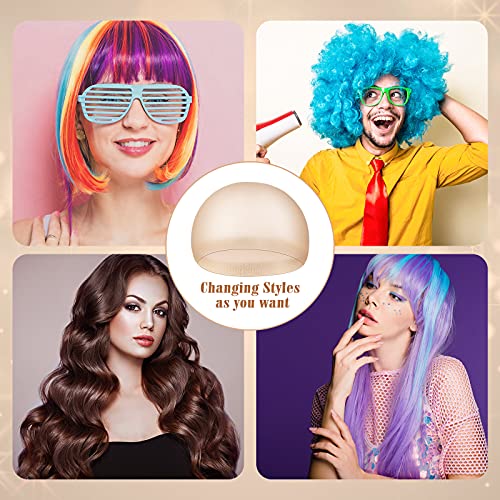 Waydress 100 Beige Nylon Wig Caps Elastic Stretchy Head Cover for Women Men Kids