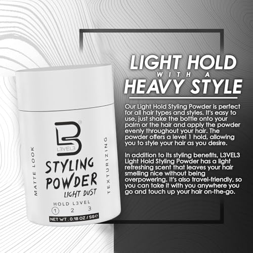 Men's Travel Styling Powder Light Hold 12 Pack - Natural Matte Finish