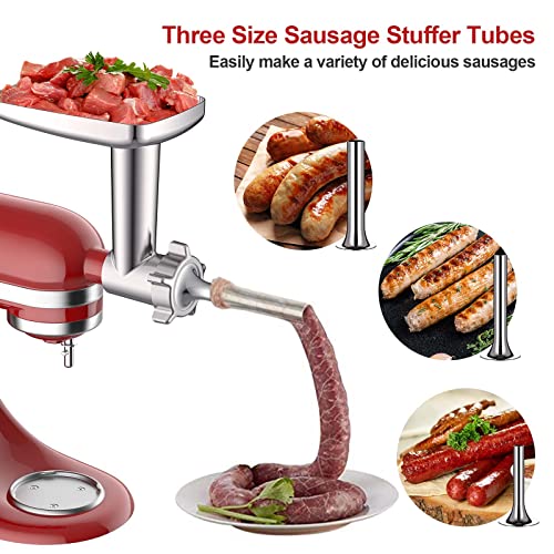 White Meat Grinder & Slicer Attachments for KitchenAid - Cofun