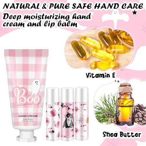Halloween Boo Lip Balm & Hand Cream Gift Set – 144 Pcs Party Favors (Variation: Halloween Boo) by Heigble