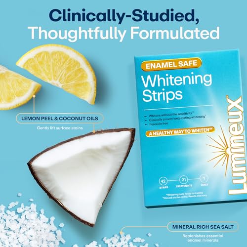 Lumineux Whitening Starter Set with 7 Treatment Strips & 2-Pack Toothpaste - 1 Month Supply