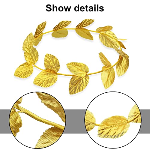 24 Pcs Gold Laurel Crown Wreath Headbands for Women - Roman Style Costume Accessories Variation of THIS listing