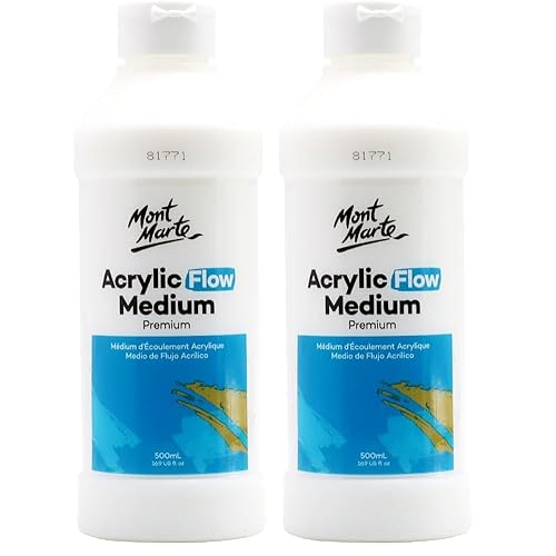 Mont Marte Premium Acrylic Flow Medium 16.9oz (500ml) (Pack of 2)