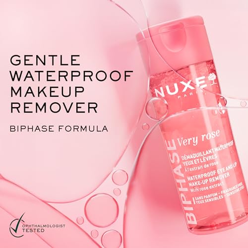 Waterproof Makeup Remover for Face, Eyes & Lips - Gentle Dual-Phase Formula, 3.3 Fl Oz