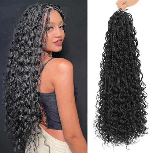 18 Inch Boho Crochet Braids for Black Women - 7 Packs, Variation 1B