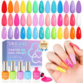 SAVILAND Neon Nail Polish Set - 20+3 Bright Colors, Quick Dry, Nail Art Kit for Home & Gift