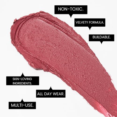 Epiclight Never Settle Radiant Cheek + Lip Blush - Cream Blush Multiuse 3 in 1 for Cheeks + Lips and Lids - Non-Toxic & Cruelty Free- Makeup + Skincare - Paraben & Sulfate-free (First Date)