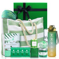 Joyvella Spa & Beach Gift Set with Towels Water Bottle & Hair Bands for Women