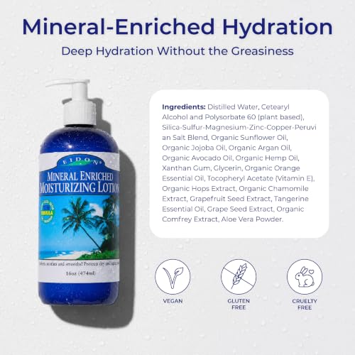 Mineral Enriched Moisturizing Lotion with Silica & Magnesium - 16 fl oz