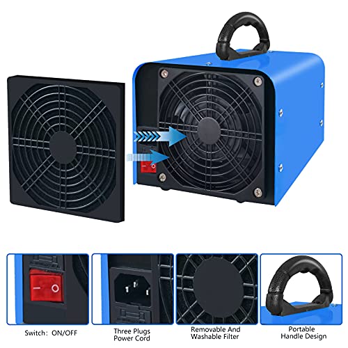 Ozone Generator 320,000mg/h Air Purifier Odor Remover for Home & Car