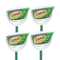 Commercial Angle Broom with Dustpan - 11-Inch Wide, Steel Handle, Pack of 4
