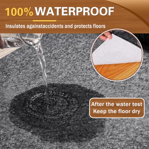 9x12 ft Waterproof Rug Pad Non-Slip Felt Carpet Cushion for All Floors