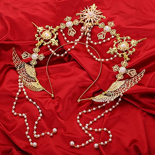 Gold Halo Crown Headband for Women - Goddess Costume Accessory