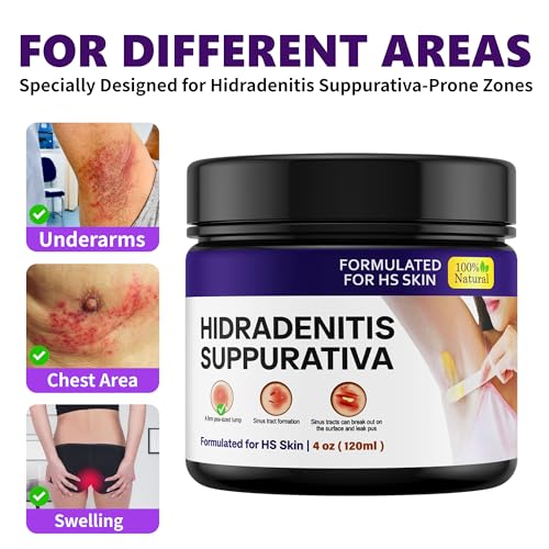 Hidradenitis Suppurativa | Fast Relief for HS Flares, Cysts, Infections, Razor Bumps, Abscesses | Natural Hidradenitis Suppurativa Cream with Propolis, Beeswax & Essential Oils ? 4 oz