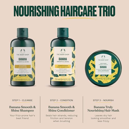 The Body Shop Banana Truly Nourishing Shampoo, 13.5 Fluid Ounce