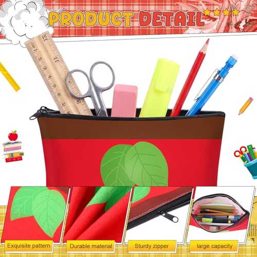 Classic Teacher Appreciation Makeup Bags Bulk Set - 24 Pcs Zipper Pencil Pouches for Back to School & Gifts