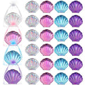 Set of 24 Seashell Compact Mirrors with Magnification for Party Favors