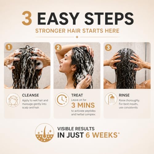 Anti Hair Fall Shampoo 730ml with Multi-Peptide & Root Activator for Thinning Hair